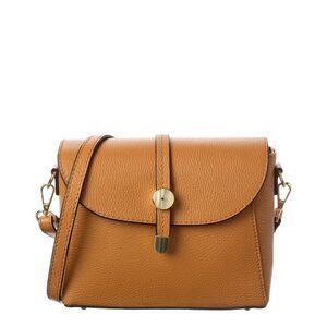 Italian Leather Crossbody, Brown